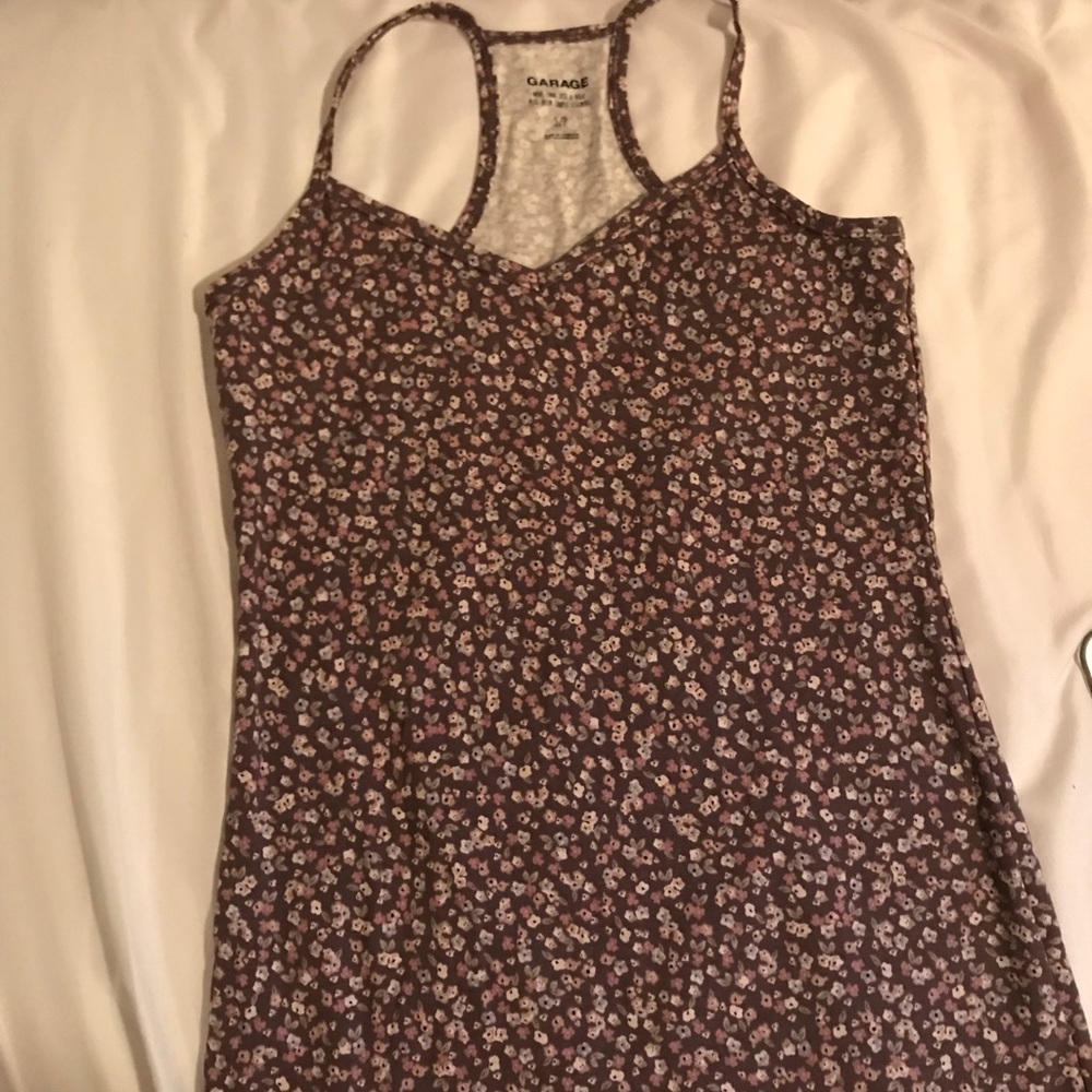 Flower print tank top